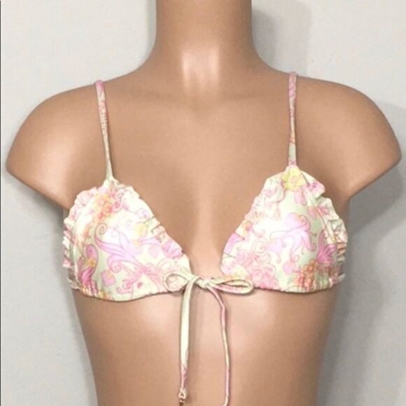 WILDFOX unicorn and strawberry bikini top. NWT - Picture 6 of 6